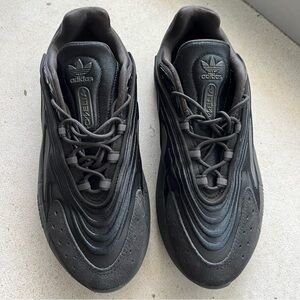 Adidas Women’s 8 Ozelia Shoes H04268 Athletic Low Top Carbon Black Sneakers